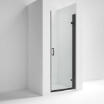 Lucie 8mm Black Hinged Door