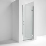 Lucie 8mm chrome Hinged Door