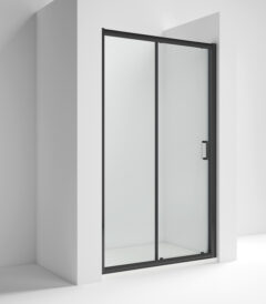 Lucie 8mm Black Single Sliding Door