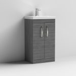 Floor Standing 2 Door Vanity With Thin-Edge 1 Tap Hole Basin 500mm - Image 3