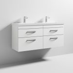 1200mm Wall Hung Cabinet With Double Basin
