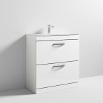 800mm 2 Drawer Floor Standing Vanity Unit With 1 Tap Hole Basin