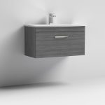800mm Wall Hung Vanity With Basin 4 - Image 3