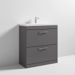 800mm Floor Standing Vanity Unit With 1 Tap Hole Basin - Image 2