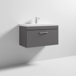 800mm Wall Hung Vanity With Basin 1 - Image 2