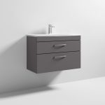 800mm Wall Hung Vanity With Basin 4 - Image 2