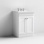 600mm Floor Standing 2-Door Vanity & Basin 3TH