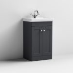 500mm Floor Standing 2-Door Vanity & Basin 1TH - Image 3