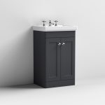 500mm Floor Standing 2-Door Vanity & Basin 3TH - Image 3