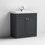 800mm Floor Standing 2-Door Vanity & Basin 1TH - Image 3