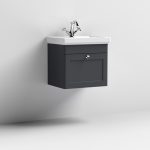 500mm Wall Hung 1-Drawer Vanity & Basin 1TH - Image 3