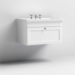 800mm Wall Hung 1-Drawer Vanity & Basin 3TH