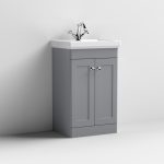500mm Floor Standing 2-Door Vanity & Basin 1TH - Image 2