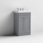 500mm Floor Standing 2-Door Vanity & Basin 3TH - Image 2