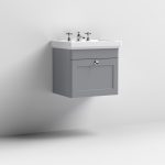 500mm Wall Hung 1-Drawer Vanity & Basin 3TH - Image 2