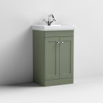 500mm Floor Standing 2-Door Vanity & Basin 1TH - Image 4