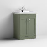 600mm Floor Standing 2-Door Vanity & Basin 1TH - Image 4