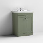 600mm Floor Standing 2-Door Vanity & Basin 3TH - Image 4