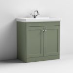 800mm Floor Standing 2-Door Vanity & Basin 1TH - Image 4