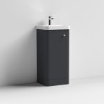 400mm Floor Standing 1-Door Vanity & Basin - Image 2