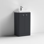 500mm Floor Standing 2-Door Vanity & Basin - Image 2