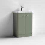 600mm Floor Standing 2-Door Vanity & Basin - Image 3