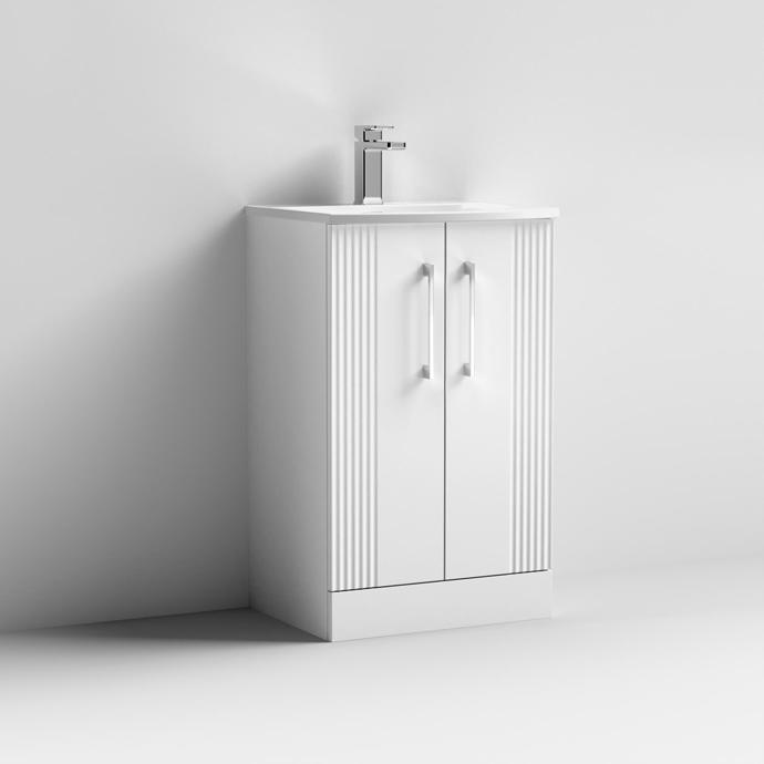 DPF123G-nuie-web.jpg 500mm Floor Standing 2 Door Vanity & Curved Basin - Image 1