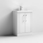 600mm Floor Standing 2 Door Vanity & Mid-Edge Basin