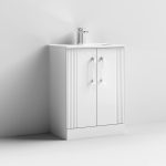 600mm Floor Standing 2 Door Vanity & Minimalist Basin