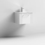 500mm Wall Hung Single Drawer Vanity With Minimalist Basin