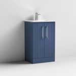 500mm Floor Standing 2 Door Vanity &  Minimalist Basin - Image 4