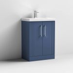 600mm Floor Standing 2 Door Vanity & Thin-Edge Basin - Image 4