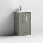 500mm Floor Standing 2 Door Vanity & Mid-Edge Basin - Image 5