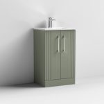 500mm Floor Standing 2 Door Vanity &  Minimalist Basin - Image 5