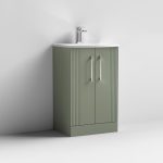 500mm Floor Standing 2 Door Vanity & Curved Basin - Image 5