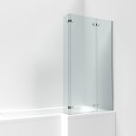 L-Shape Fixed Bath Screen with Double Hinge