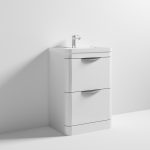 600mm Floor Standing Vanity & Ceramic Basin