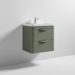 600mm Wall Hung Vanity & Polymarble Basin - Image 3