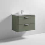 800mm Wall Hung Vanity & Ceramic Basin - Image 3