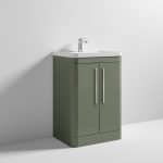 600mm Floor Standing 2 Door Vanity & Polymarble Basin - Image 3
