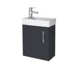 400Mm Single Door Vanity With Wall Hung And Basin - Image 3