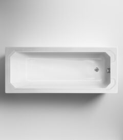 White rectangular bathtub