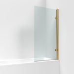 Square Hinged Bath Screen