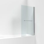 Square Hinged Bath Screen with RAIl