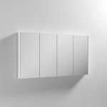 1200Mm Mirror Cabinet 4 Door White Gloss
