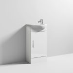 420Mm Cabinet & Basin White Gloss