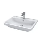 600mm Polymarble 1 Tap Hole Basin