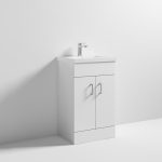 500mm Floor Standing Cabinet & Mid-Edge Basin