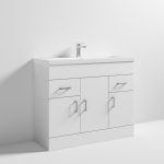 1000mm Floor Standing Cabinet & Mid-Edge Basin