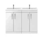 Floor Standing 2 Door Vanity Unit 1200mm - No Worktop and Basin